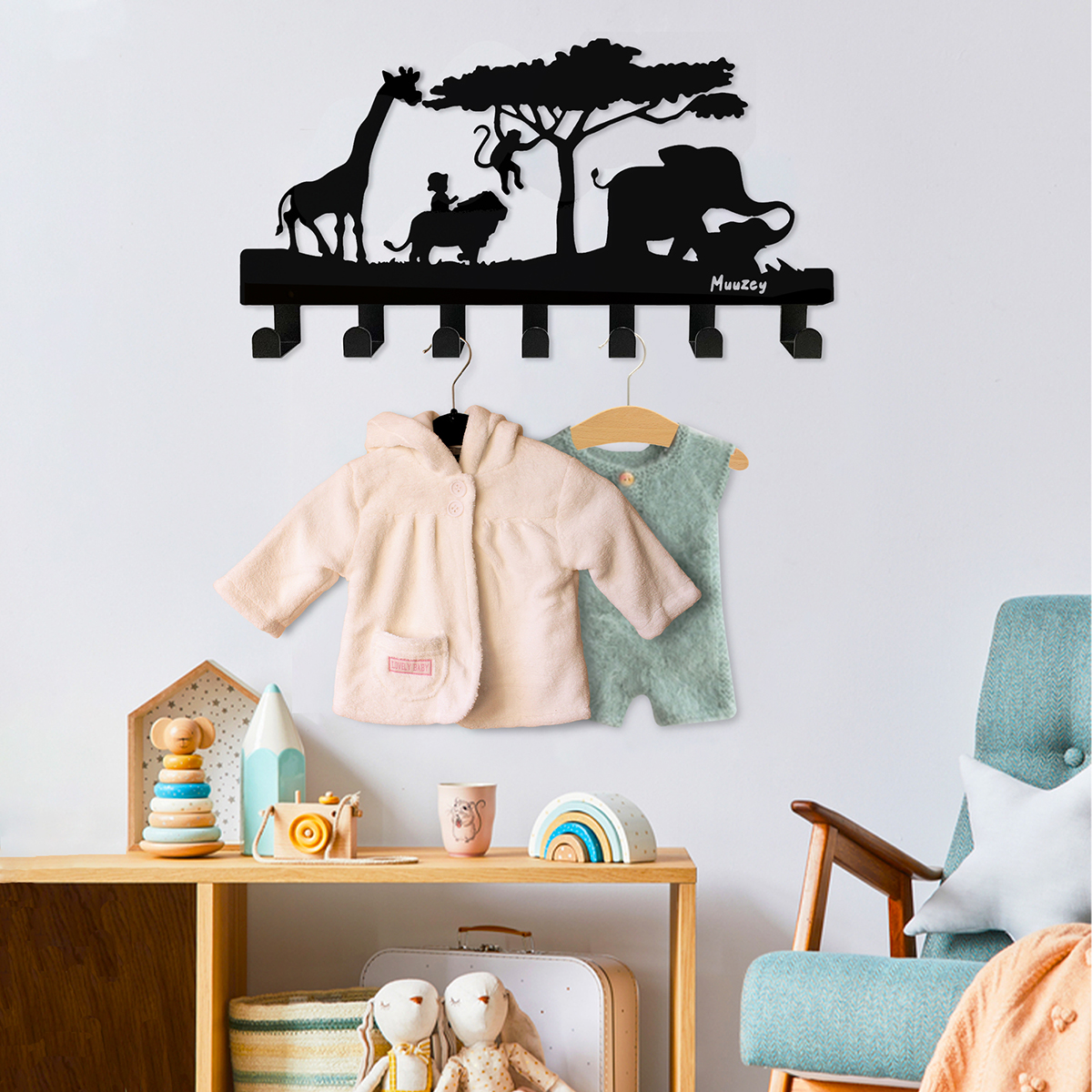 Kinderkapstok - Jungle 1 Kinderkapstok - Jungle