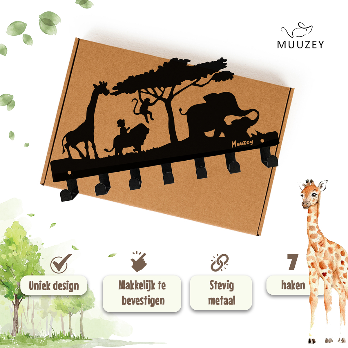 Kinderkapstok - Jungle 2 Kinderkapstok - Jungle - Afbeelding 2