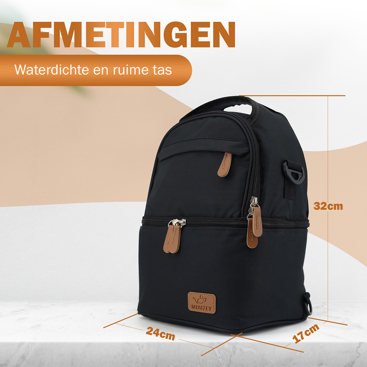 Kolftas zwart voor borstvoeding 3 Kolftas zwart voor borstvoeding - Afbeelding 3