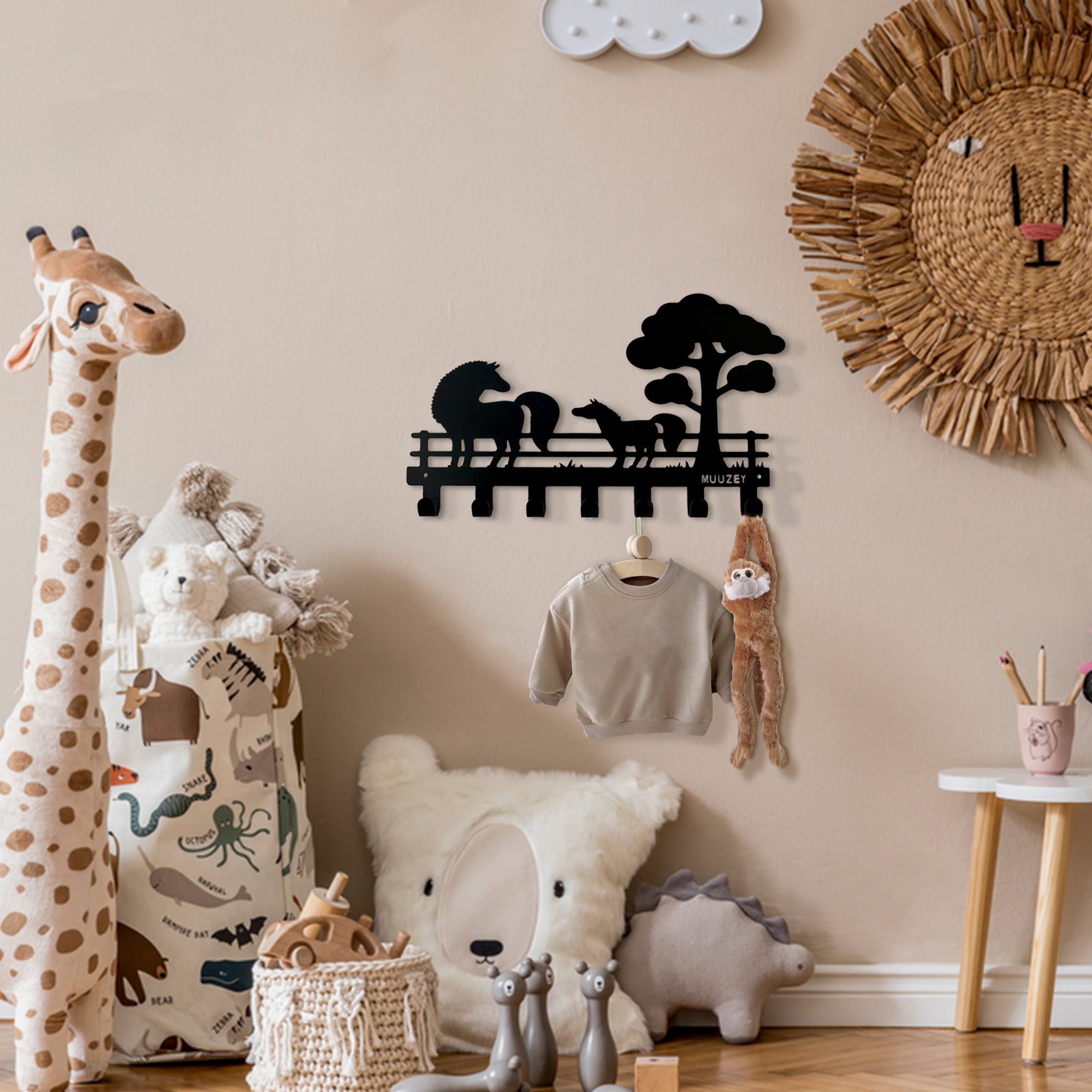 Kinderkapstok - Paarden 2 Kinderkapstok - Paarden - Afbeelding 2